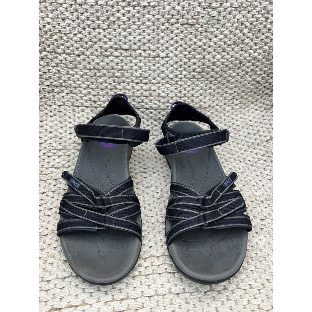 Teva Tirra Sandals Women’s Black/Purple Sport Active Water Shoe Hike Size 10